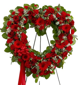 Heart-Shaped Wreath   (FGB143) - Flowers Gifts and Balloons