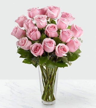 12 Stems Pink Rose Arrangement (FGB314) - Flowers Gifts and Balloons