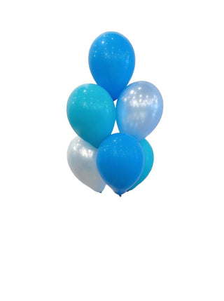 Balloon Bouquet - Shades of Blue (FGB316 - Flowers Gifts and Balloons