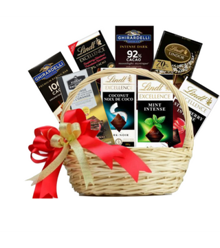 Dark Chocolate Mix Basket (FGB93) - Flowers Gifts and Balloons