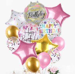 Happy Birthday Balloons (FGB488) - Flowers Gifts and Balloons