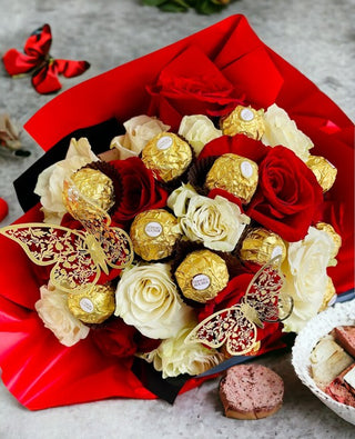Fluttering Love Bouquet (FGB371) - Flowers Gifts and Balloons