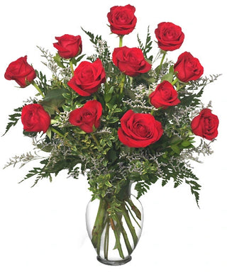 CLASSIC DOZEN ROSES (FGB19) - Flowers Gifts and Balloons