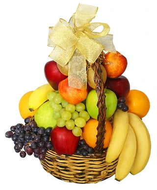 Seasonal Fresh Fruit Basket Delight (FGB91) - Flowers Gifts and Balloons