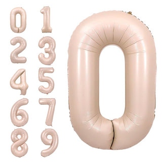 Blush Number Balloon, 34 Inches  (FGB303) - Flowers Gifts and Balloons