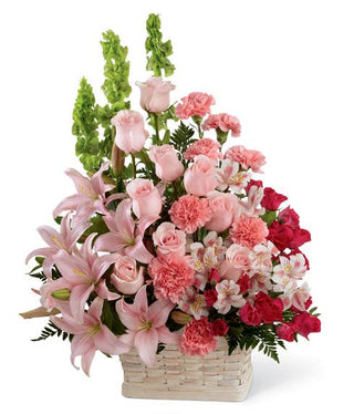 Enchanted Pink Basket (FGB205) - Flowers Gifts and Balloons