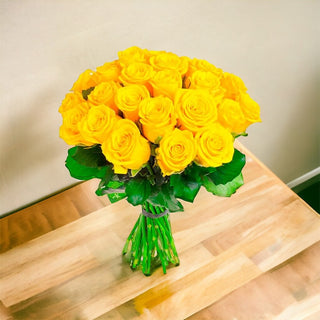 Two Dozen Yellow Roses    (FGB63) - Flowers Gifts and Balloons