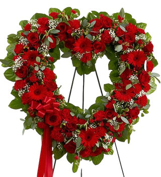 Heart-Shaped Wreath   (FGB143) - Flowers Gifts and Balloons