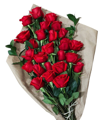A Bouquet of 24  Red Roses (FGB176) - Flowers Gifts and Balloons