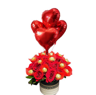 Heartfelt Romance Gift Set (FGB302) - Flowers Gifts and Balloons