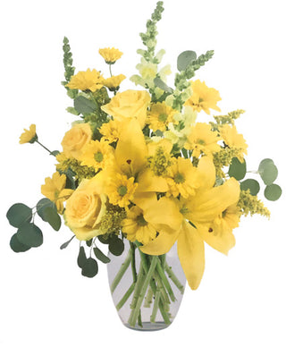 YELLOW FRENZY  (FGB68) - Flowers Gifts and Balloons